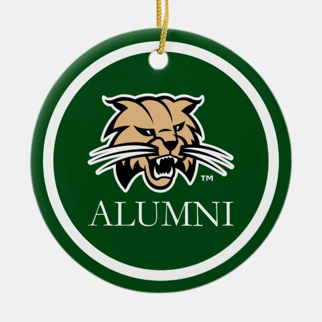 Ohio University Alumni Ceramic Ornament (Front)