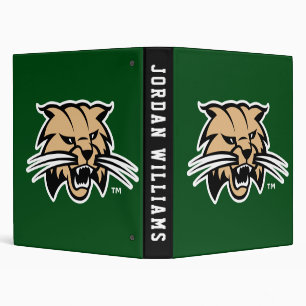 Ohio University Bobcat Logo 3 Ring Binder