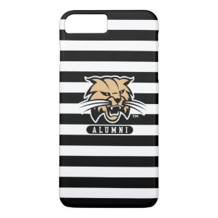 Ohio University Bobcat Logo Alumni Stripes iPhone 8 Plus/7 Plus Case