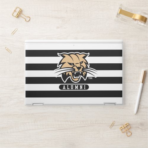 Ohio University Bobcat Logo Alumni Stripes HP Laptop Skin