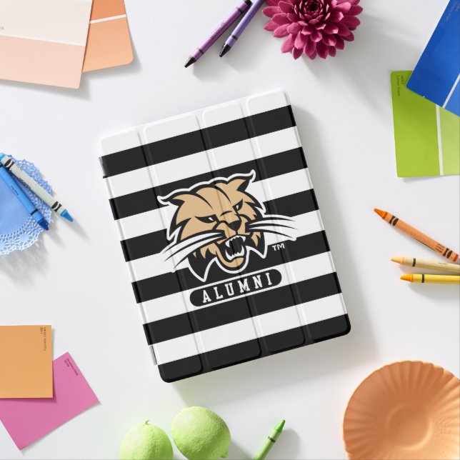 Ohio University Bobcat Logo Alumni Stripes iPad Smart Cover (In Situ)