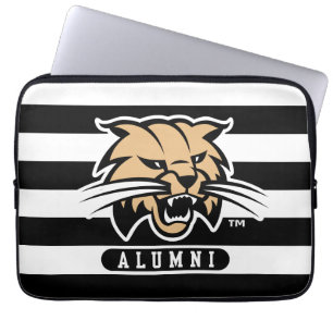 Ohio University Bobcat Logo Alumni Stripes Laptop Sleeve