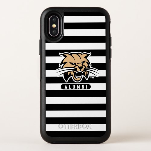 Ohio University Bobcat Logo Alumni Stripes OtterBox Symmetry iPhone X Case
