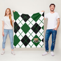 Ohio University Bobcat Logo Argyle Pattern