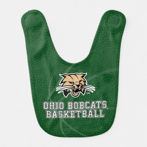 Ohio University Bobcat Logo Basketball Baby Bib