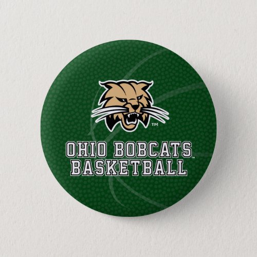 Ohio University Bobcat Logo Basketball Button