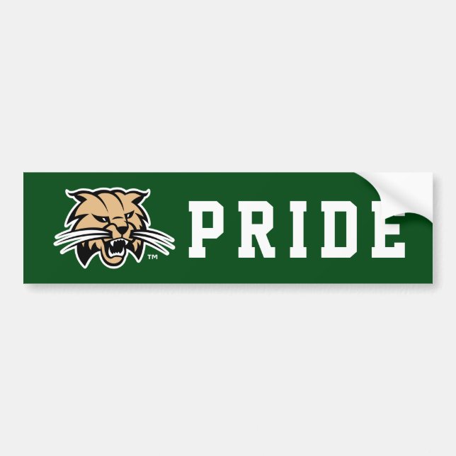 Ohio University Bobcat Logo Bumper Sticker (Front)