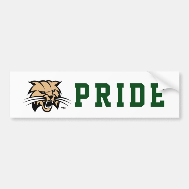 Ohio University Bobcat Logo Bumper Sticker (Front)