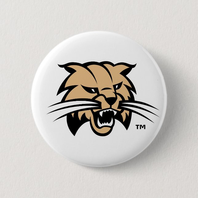 Ohio University Bobcat Logo Button (Front)