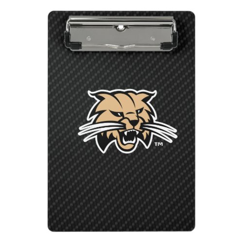 Ohio University Bobcat Logo Carbon Fiber Pattern Mini Clipboard