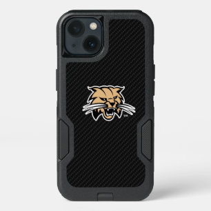 Ohio University Bobcat Logo Carbon Fiber Pattern iPhone 13 Case