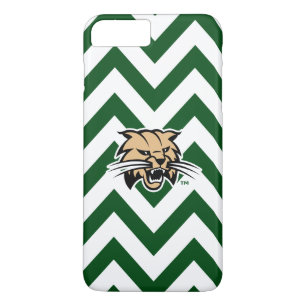 Ohio University Bobcat Logo Chevron Pattern iPhone 8 Plus/7 Plus Case