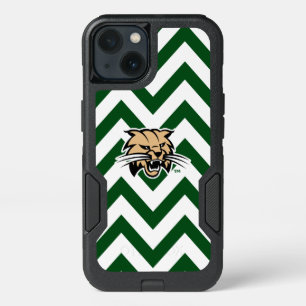 Ohio University Bobcat Logo Chevron Pattern iPhone 13 Case