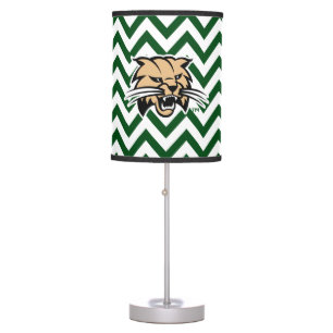 Ohio University Bobcat Logo Chevron Pattern Table Lamp