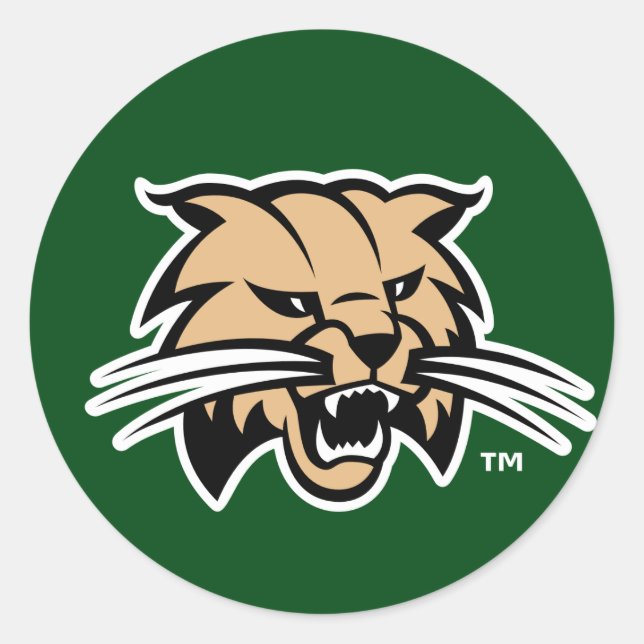 Ohio University Bobcat Logo Classic Round Sticker (Front)