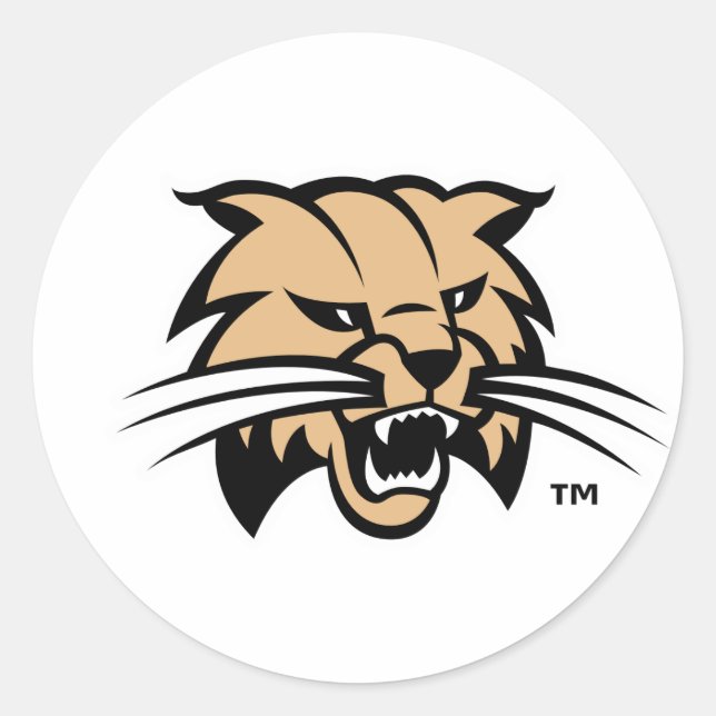 Ohio University Bobcat Logo Classic Round Sticker (Front)