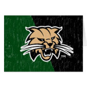 Ohio University Bobcat Logo Color Block Distressed (Front Horizontal)