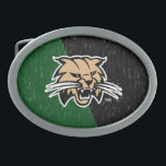 Ohio University Bobcat Logo Color Block Distressed Belt Buckle<br><div class="desc">Check out these new Ohio University designs! Show off your OU Bobcat pride with these new Ohio University products. These make perfect gifts for the Bobcats student, alumni, family, friend or fan in your life. All of these Zazzle products are customizable with your name, class year, or club. Go Bobcats!...</div>