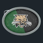 Ohio University Bobcat Logo Color Block Distressed Belt Buckle<br><div class="desc">Check out these new Ohio University designs! Show off your OU Bobcat pride with these new Ohio University products. These make perfect gifts for the Bobcats student, alumni, family, friend or fan in your life. All of these Zazzle products are customizable with your name, class year, or club. Go Bobcats!...</div>