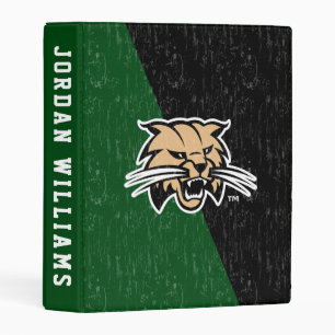 Ohio University Bobcat Logo Color Block Distressed Mini Binder