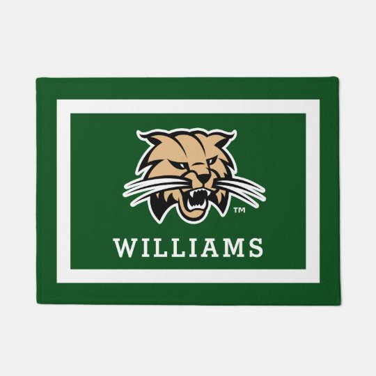 Ohio University Bobcat Logo Doormat Zazzle Com