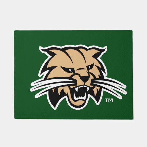 Ohio University Bobcat Logo Doormat