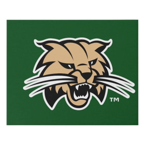 Ohio University Bobcat Logo Faux Canvas Print