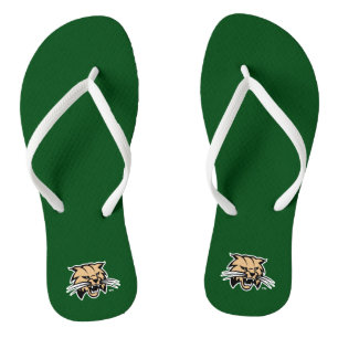Ohio University Bobcat Logo Flip Flops