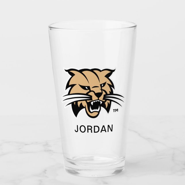 Ohio University Bobcat Logo Glass (Front)