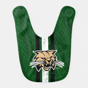 Ohio University Bobcat Logo Jersey Baby Bib