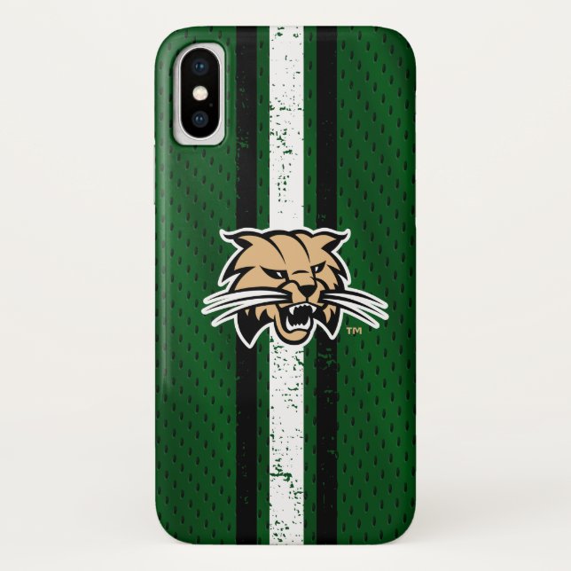 Ohio University Bobcat Logo Jersey Case-Mate iPhone Case (Back)