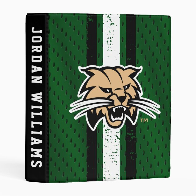 Ohio University Bobcat Logo Jersey Mini Binder (Front/Spine)