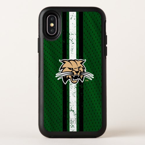 Ohio University Bobcat Logo Jersey OtterBox Symmetry iPhone X Case