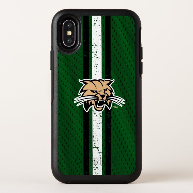 Ohio University Bobcat Logo Jersey Otterbox iPhone Case (Back)
