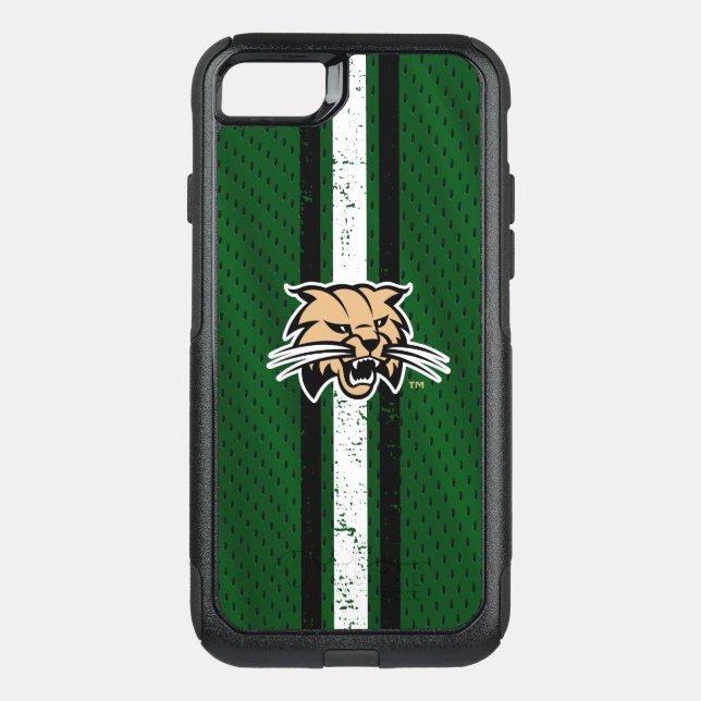 Ohio University Bobcat Logo Jersey Otterbox iPhone Case (Back)