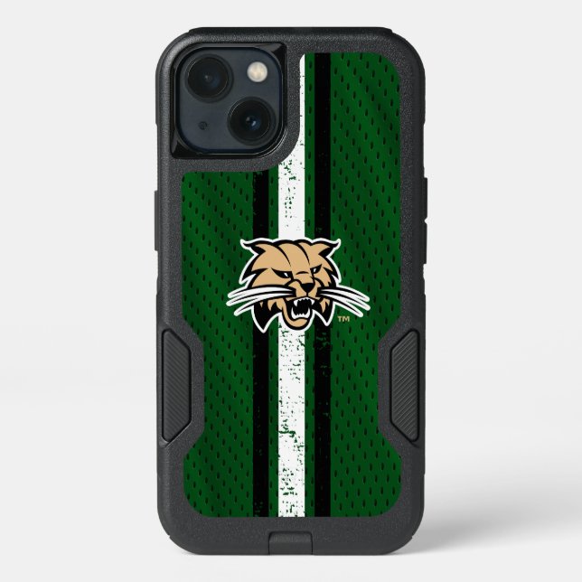Ohio University Bobcat Logo Jersey Otterbox iPhone Case (Back)