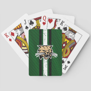 Ohio University Bobcat Logo Jersey Poker Cards