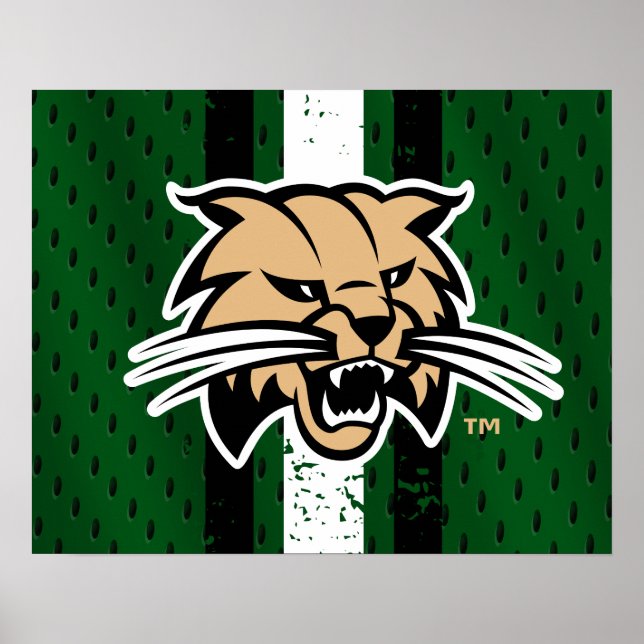 Ohio University Bobcat Logo Jersey Poster (Front)