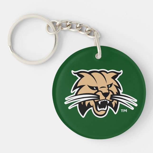 Ohio University Bobcat Logo Keychain (Front)