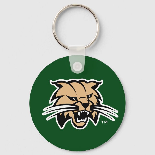 Ohio University Bobcat Logo Keychain (Front)