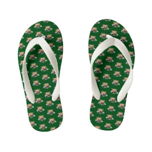 Ohio University Bobcat Logo Kid's Flip Flops