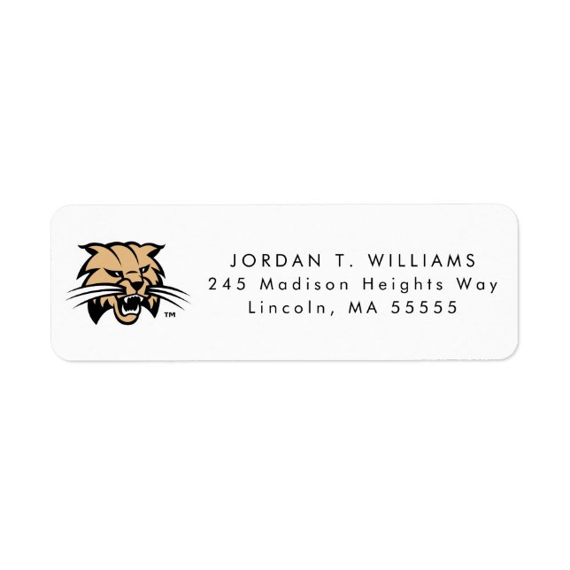 Ohio University Bobcat Logo Label (Front)