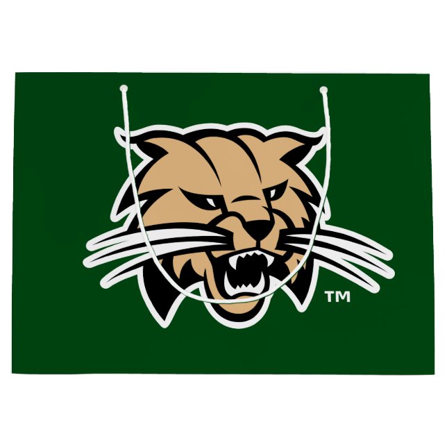 Ohio University Bobcat Logo Large Gift Bag (Front)