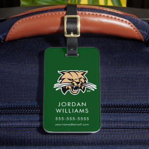 Ohio University Bobcat Logo Luggage Tag