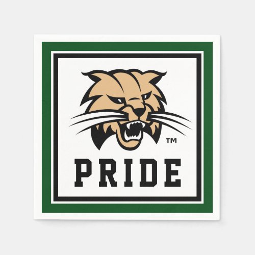 Ohio University Bobcat Logo Napkins