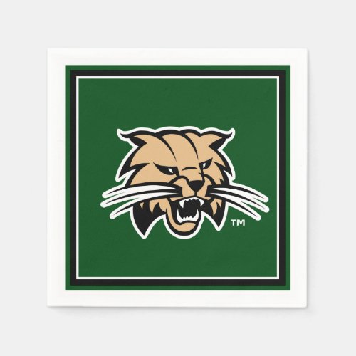 Ohio University Bobcat Logo Napkins