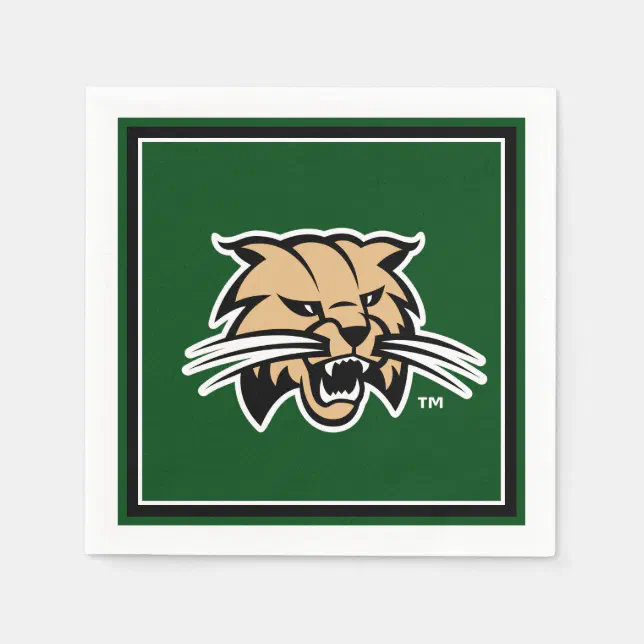 Ohio University Bobcat Logo Napkins Zazzle