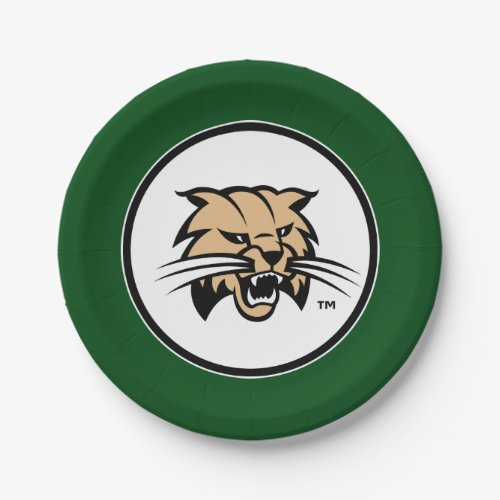 Ohio University Bobcat Logo Paper Plates