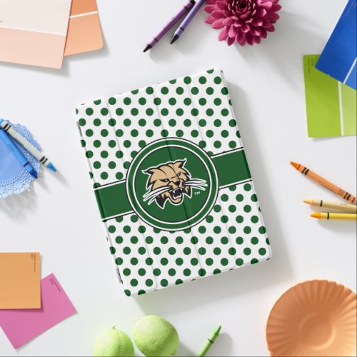 Ohio University Bobcat Logo Polka Dot Pattern iPad Smart Cover