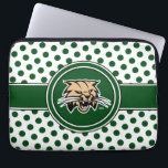Ohio University Bobcat Logo Polka Dot Pattern Laptop Sleeve<br><div class="desc">Check out these new Ohio University designs! Show off your OU Bobcat pride with these new Ohio University products. These make perfect gifts for the Bobcats student, alumni, family, friend or fan in your life. All of these Zazzle products are customizable with your name, class year, or club. Go Bobcats!...</div>